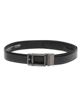 Load image into Gallery viewer, Men Black Lizard Texture Leather Auto-Lock Buckle Belt
