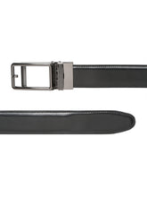 Load image into Gallery viewer, Men Black Lizard Texture Leather Auto-Lock Buckle Belt