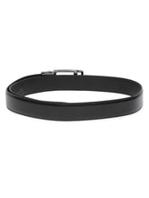 Load image into Gallery viewer, Men Black Lizard Texture Leather Auto-Lock Buckle Belt