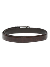 Load image into Gallery viewer, Men Brown Lizard Texture Leather Auto-Lock Buckle Belt