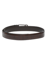 Load image into Gallery viewer, Men Brown Lizard Texture Leather Auto-Lock Buckle Belt
