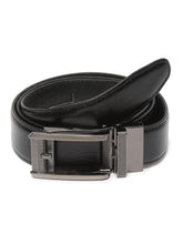 Load image into Gallery viewer, Men Texture Black Leather Auto-Lock Buckle Belt