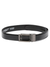 Load image into Gallery viewer, Men Texture Black Leather Auto-Lock Buckle Belt