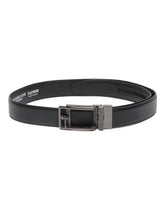Load image into Gallery viewer, Men Texture Black Leather Auto-Lock Buckle Belt