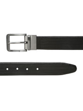 Load image into Gallery viewer, Men's Texture Finish Black & Brown Leather Reversiable Belt