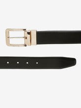 Load image into Gallery viewer, Men Black & Brown Reversible Genuine Leather Belt