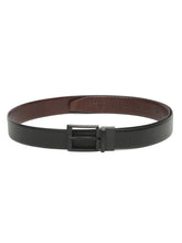 Load image into Gallery viewer, Men's Texture Black & Brown Leather Reversiable Belt