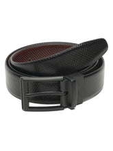 Load image into Gallery viewer, Men's Texture Black & Brown Leather Reversiable Belt