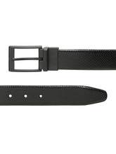Load image into Gallery viewer, Men's Texture Black & Brown Leather Reversiable Belt