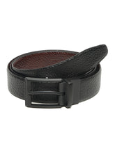 Load image into Gallery viewer, Men's Texture Finish Black & Brown Leather Reversiable Belt