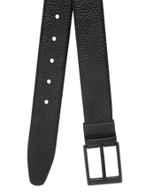 Load image into Gallery viewer, Men's Texture Finish Black & Brown Leather Reversiable Belt