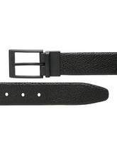Load image into Gallery viewer, Men's Texture Finish Black & Brown Leather Reversiable Belt