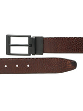 Load image into Gallery viewer, Men's Texture Finish Black & Brown Leather Reversiable Belt