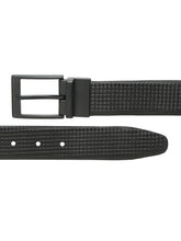 Load image into Gallery viewer, Men's Classic Texture Finish Black & Brown Leather Reversiable Belt