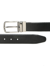 Load image into Gallery viewer, Men's Texture Black & Brown Leather Reversiable Belt