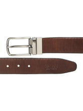 Load image into Gallery viewer, Men's Texture Black & Brown Leather Reversiable Belt