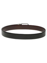 Load image into Gallery viewer, Men's Texture Black & Brown Leather Reversiable Belt