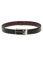 Load image into Gallery viewer, Men's Texture Finish Black & Brown Leather Reversiable Belt