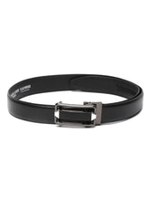 Load image into Gallery viewer, Men Texture Black Leather Auto-Lock Buckle Belt