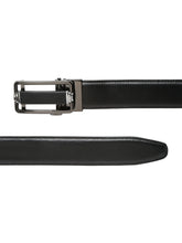 Load image into Gallery viewer, Men Texture Black Leather Auto-Lock Buckle Belt