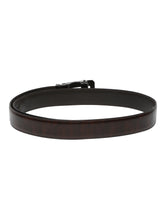 Load image into Gallery viewer, Men Brown Lizard Texture Leather Auto-Lock Buckle Belt