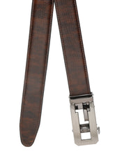 Load image into Gallery viewer, Men Brown Lizard Texture Leather Auto-Lock Buckle Belt