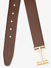 Load image into Gallery viewer, Men Black & Brown Reversible Genuine Leather Belt