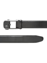 Load image into Gallery viewer, Men Black Texture Leather Auto-Lock Belt