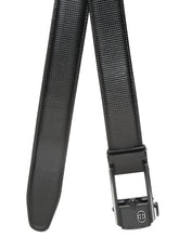 Load image into Gallery viewer, Men Black Texture Leather Auto-Lock Belt