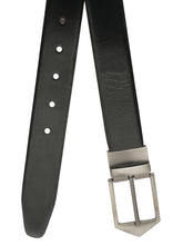 Load image into Gallery viewer, Men Black & Brown Reversible Genuine Leather Belt