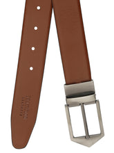 Load image into Gallery viewer, Men Black & Brown Reversible Genuine Leather Belt