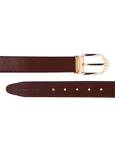 Load image into Gallery viewer, Men Black & Brown Reversible Genuine Leather Belt