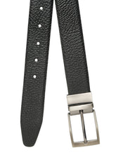 Load image into Gallery viewer, Men's Texture Finish Black & Brown Leather Reversiable Belt