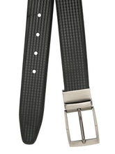 Load image into Gallery viewer, Men's Classic Texture Finish Black & Brown Leather Reversiable Belt