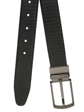 Load image into Gallery viewer, Men's Texture Black & Brown Leather Reversiable Belt