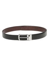 Load image into Gallery viewer, Men's Texture Black & Brown Leather Reversiable Belt