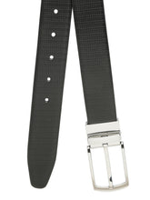 Load image into Gallery viewer, Men's Texture Black & Brown Leather Reversiable Belt