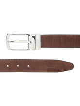 Load image into Gallery viewer, Men's Texture Black & Brown Leather Reversiable Belt