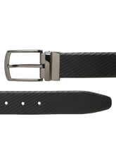 Load image into Gallery viewer, Men's Diagonal Texture Black & Brown Reversiable Belt