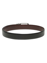 Load image into Gallery viewer, Men's Texture Black & Brown Leather Reversiable Belt