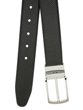 Load image into Gallery viewer, Men's Texture Black & Brown Leather Reversiable Belt