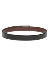 Load image into Gallery viewer, Men's Texture Black & Brown Leather Reversiable Belt