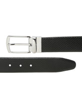 Load image into Gallery viewer, Men's Texture Black & Brown Leather Reversiable Belt