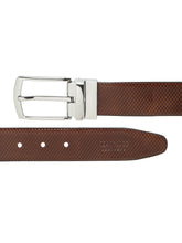 Load image into Gallery viewer, Men's Texture Black & Brown Leather Reversiable Belt