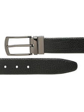 Load image into Gallery viewer, Men's Texture Finish Black & Brown Leather Reversiable Belt