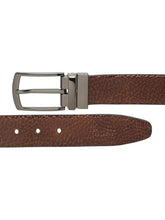 Load image into Gallery viewer, Men's Texture Finish Black & Brown Leather Reversiable Belt