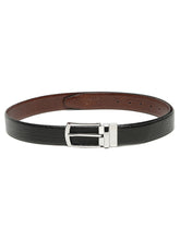 Load image into Gallery viewer, Men's Texture Finish Black & Brown Leather Reversiable Belt