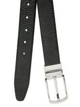 Load image into Gallery viewer, Men's Texture Finish Black & Brown Leather Reversiable Belt