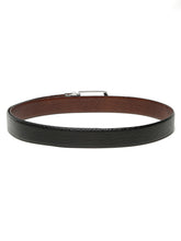 Load image into Gallery viewer, Men's Texture Finish Black & Brown Leather Reversiable Belt