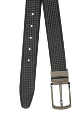 Load image into Gallery viewer, Men's Classic Texture Finish Black & Brown Leather Reversiable Belt